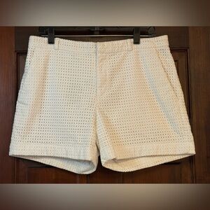 Banana Republic White High Waist Shorts